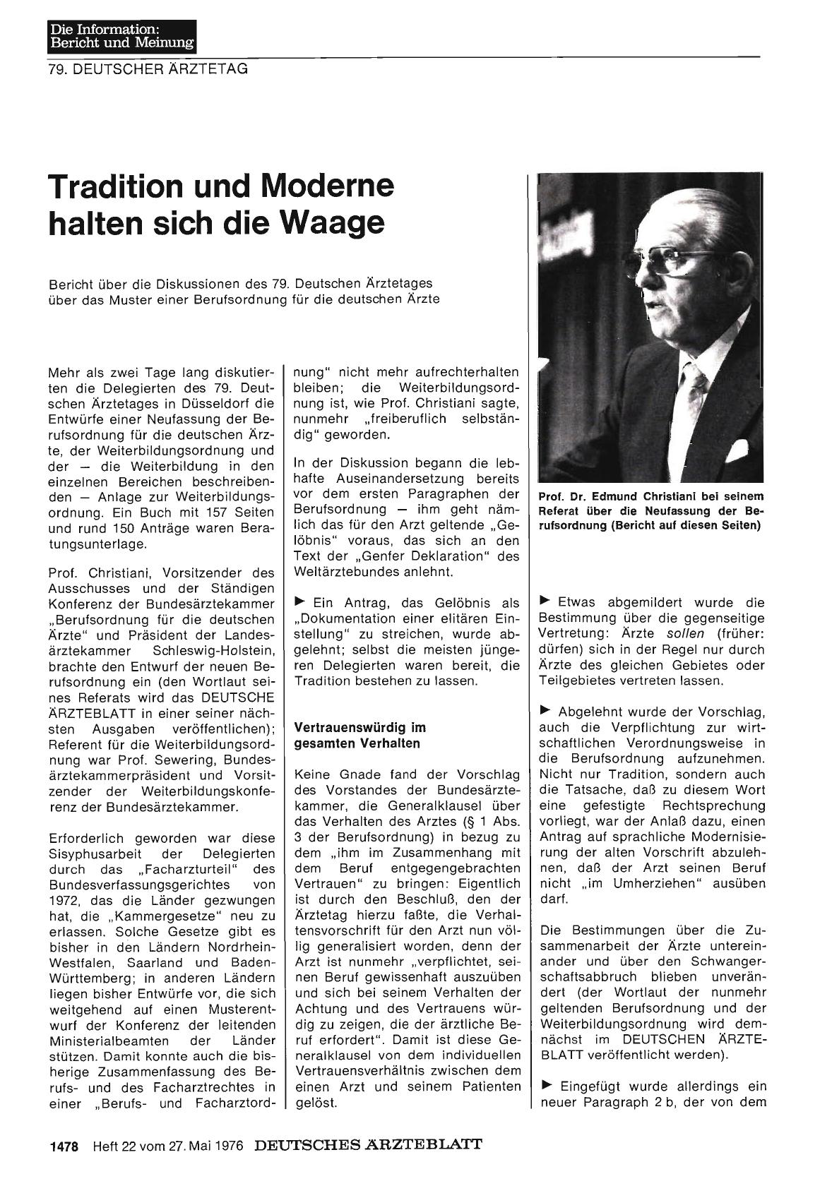 Vorschauseite 1: Tradition und Moderne halten sich die Waage