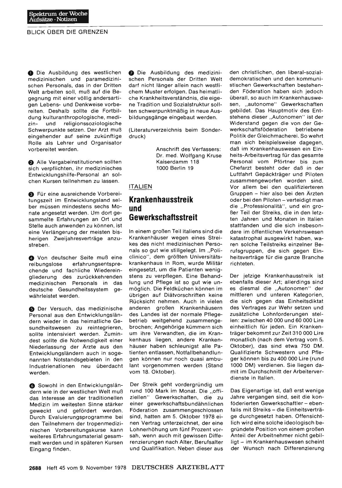 Vorschauseite 1: ITALIEN Krankenhausstreik und Gewerkschaftsstreit