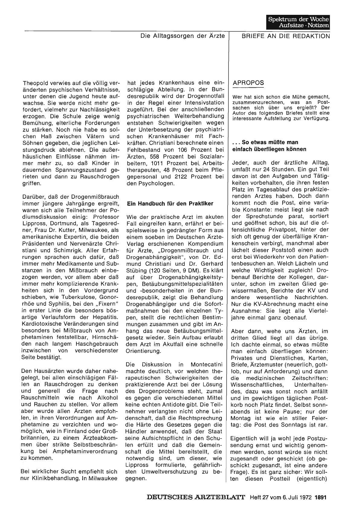 Vorschauseite 1: Apropos: .. . So etwas müßte man einfach überfliegen können