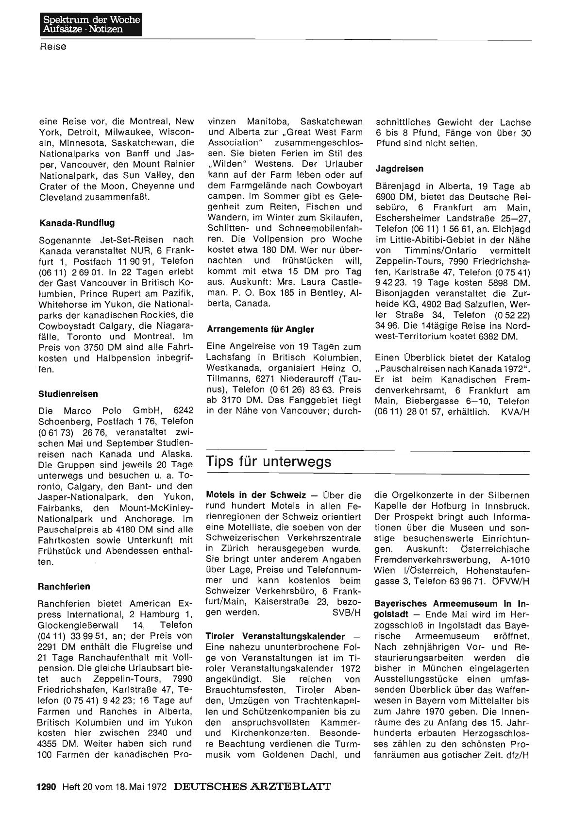 Vorschauseite 1: Tips für unterwegs