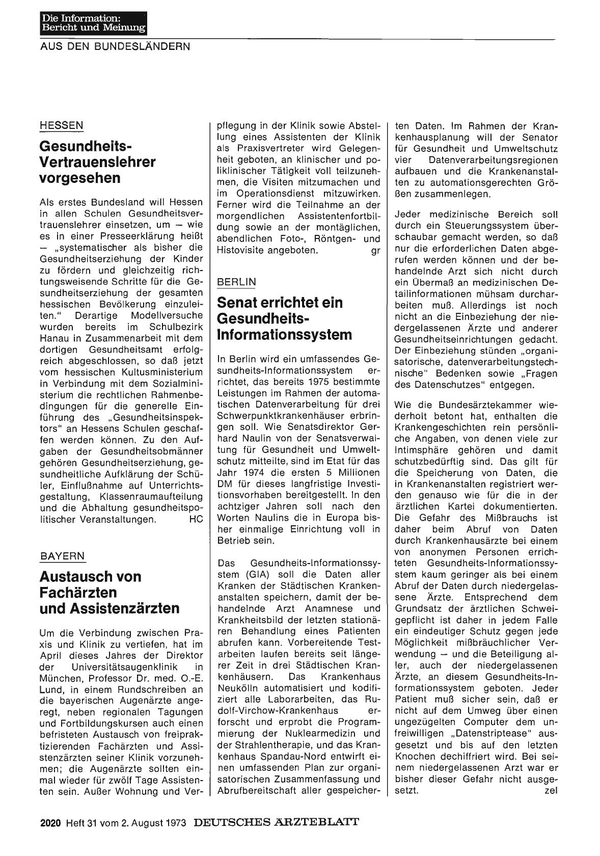 Vorschauseite 1: Hessen: Gesundheits-Vertrauenslehrer vorgesehen