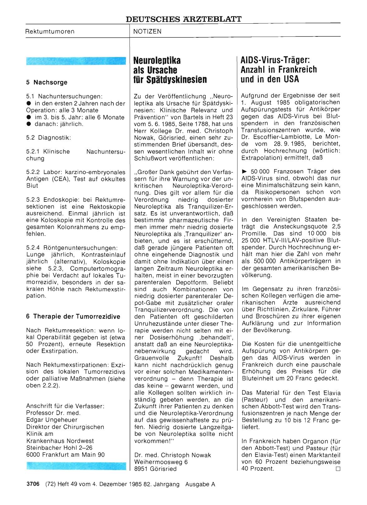 Vorschauseite 1: Neuroleptika als Ursache lür Spätdyskinesien