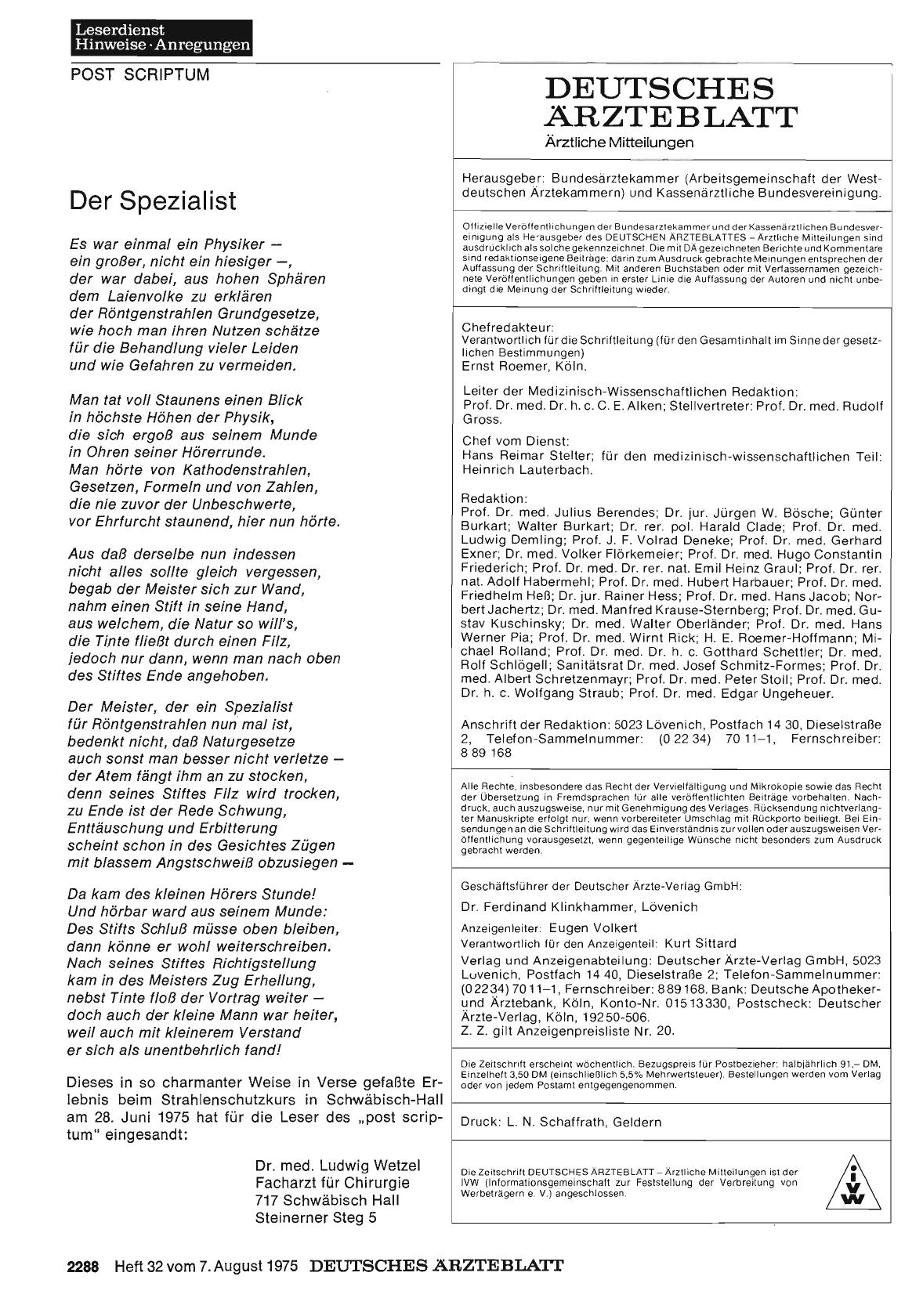Vorschauseite 1: Der Spezialist