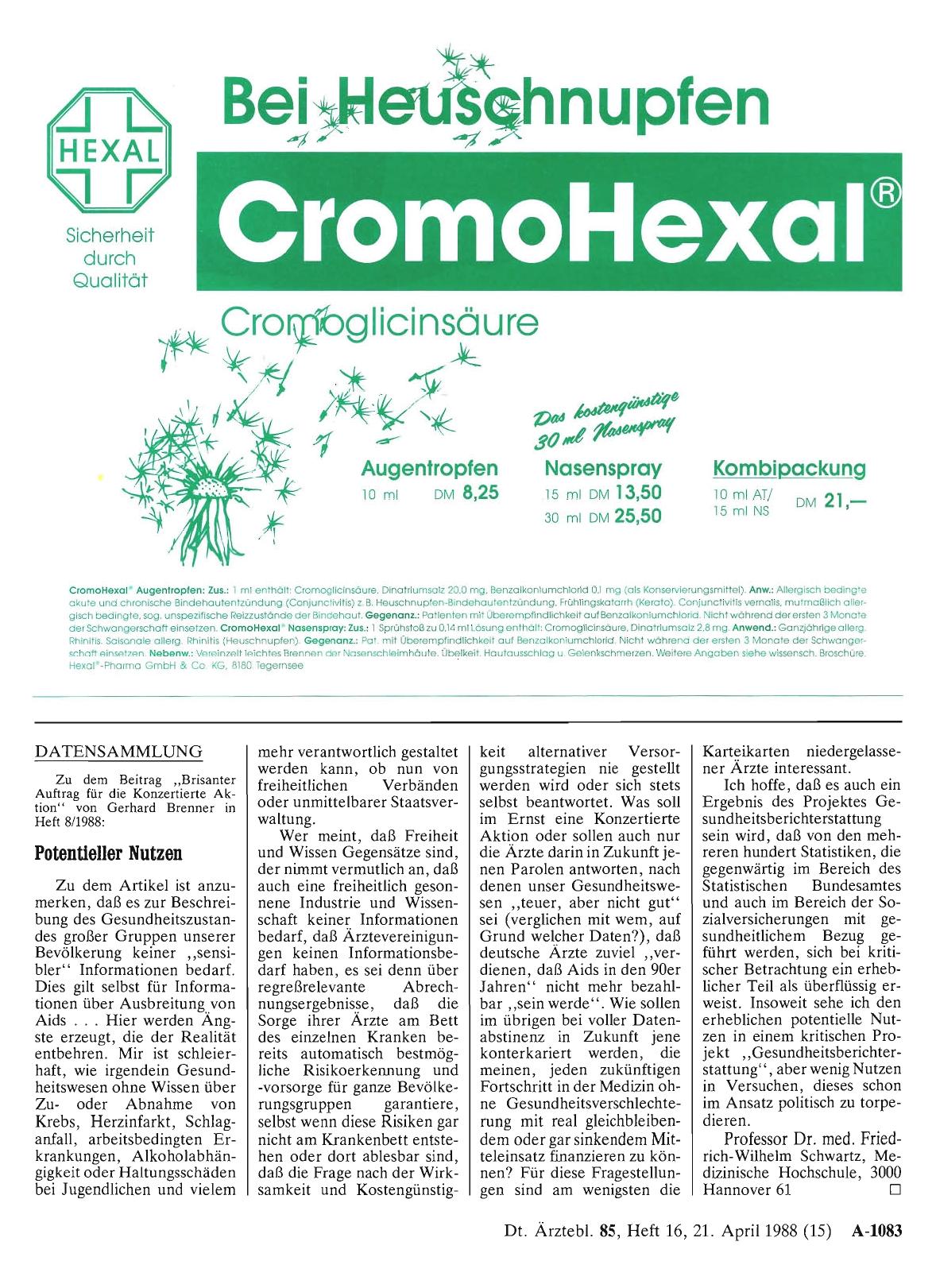 Vorschauseite 1: DATENSAMMLUNG: Potentieller Nutzen