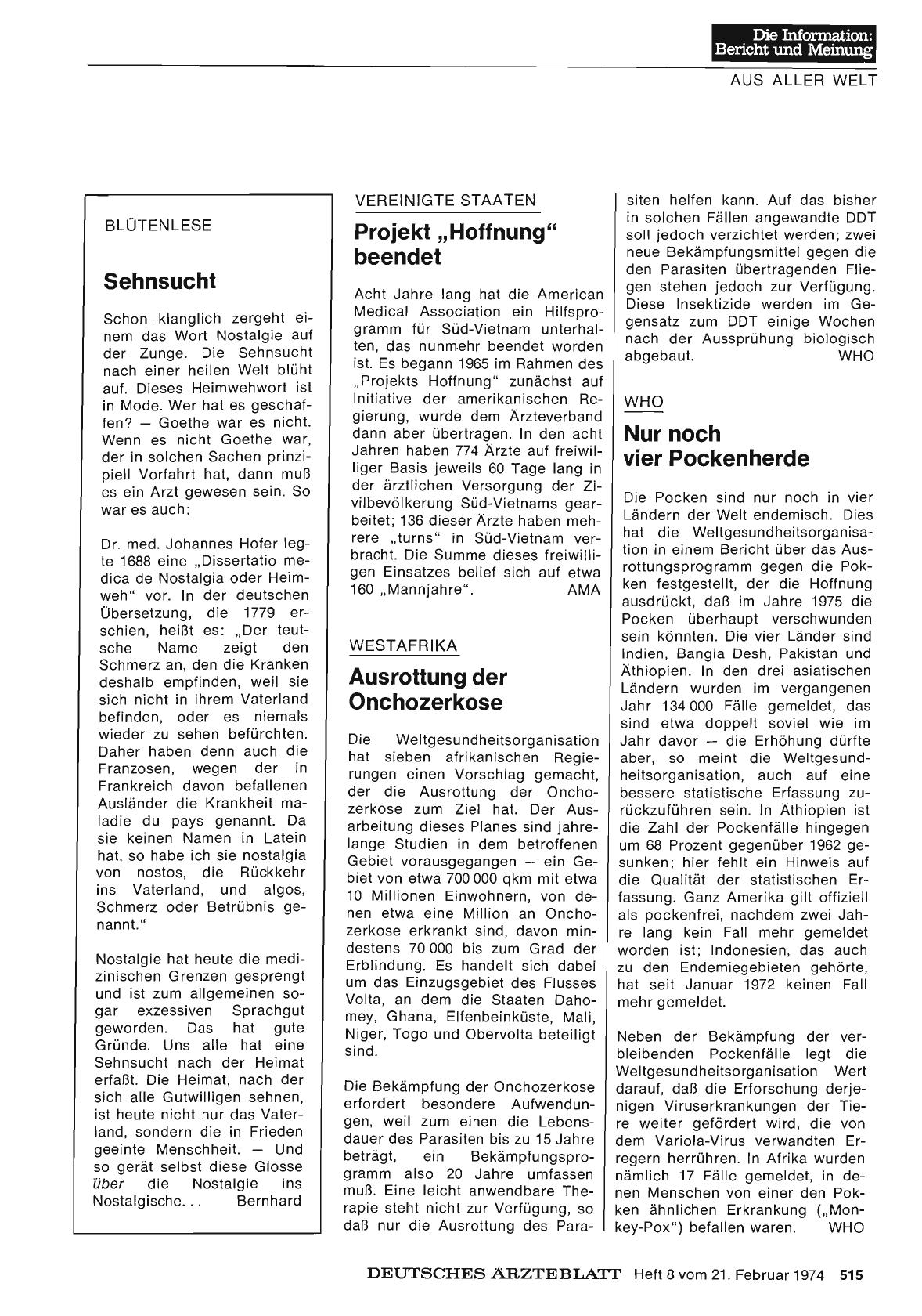 Vorschauseite 1: Sehnsucht