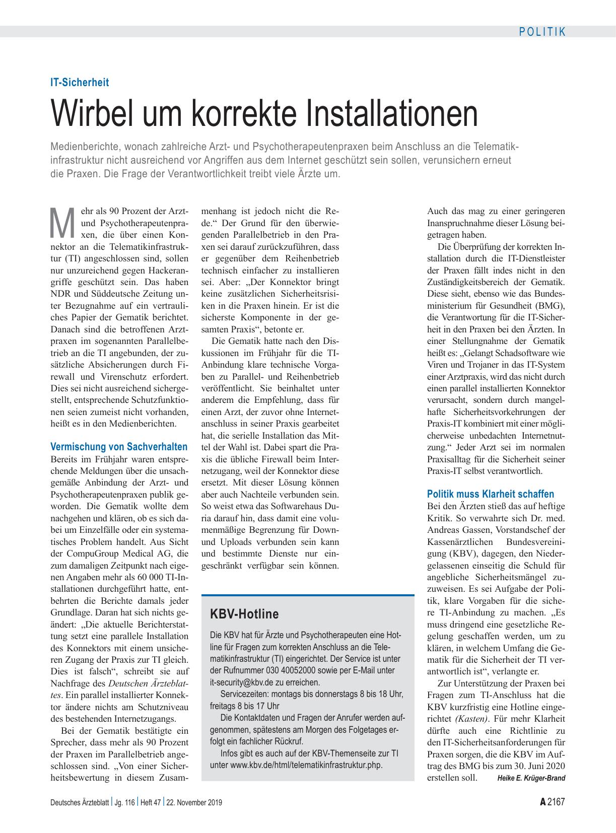 Vorschauseite 1: IT-Sicherheit: Wirbel um korrekte Installationen