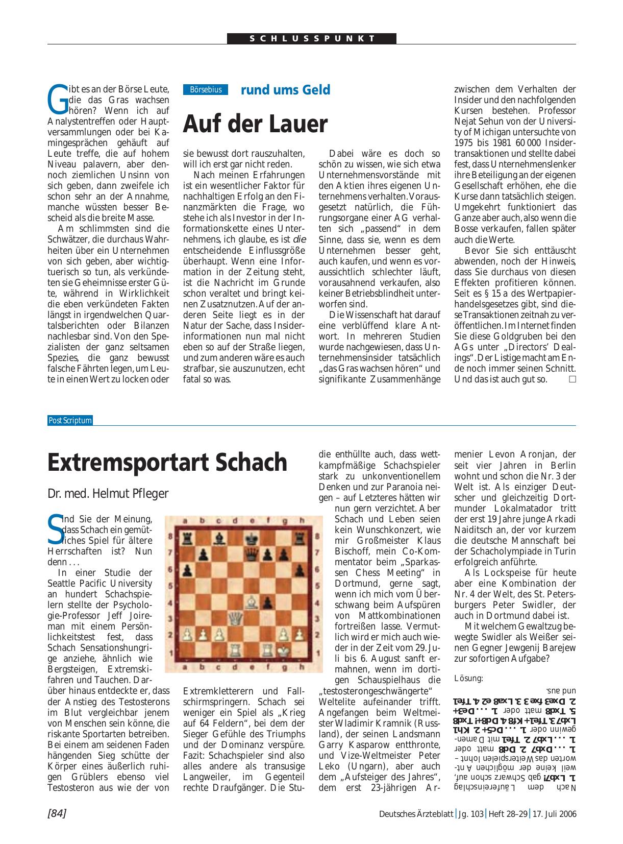 Vorschauseite 1: rund ums Geld: Auf der Lauer