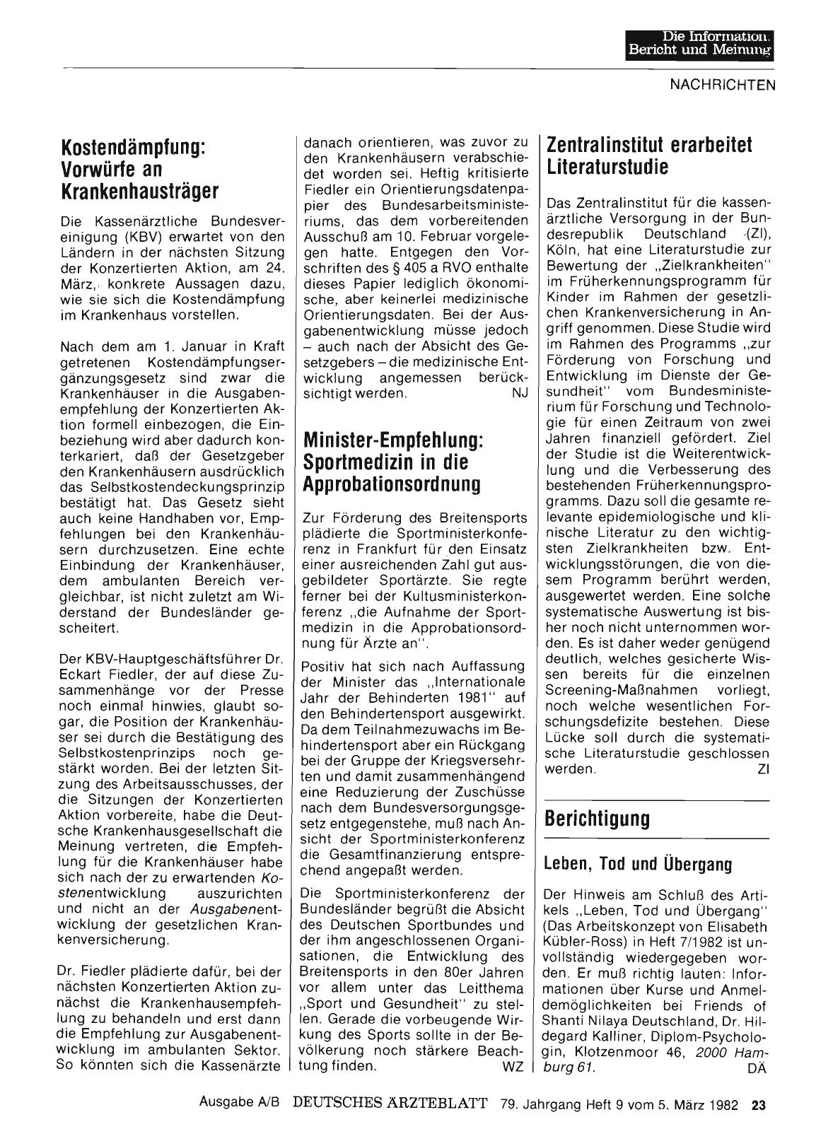 Vorschauseite 1: Berichtigung