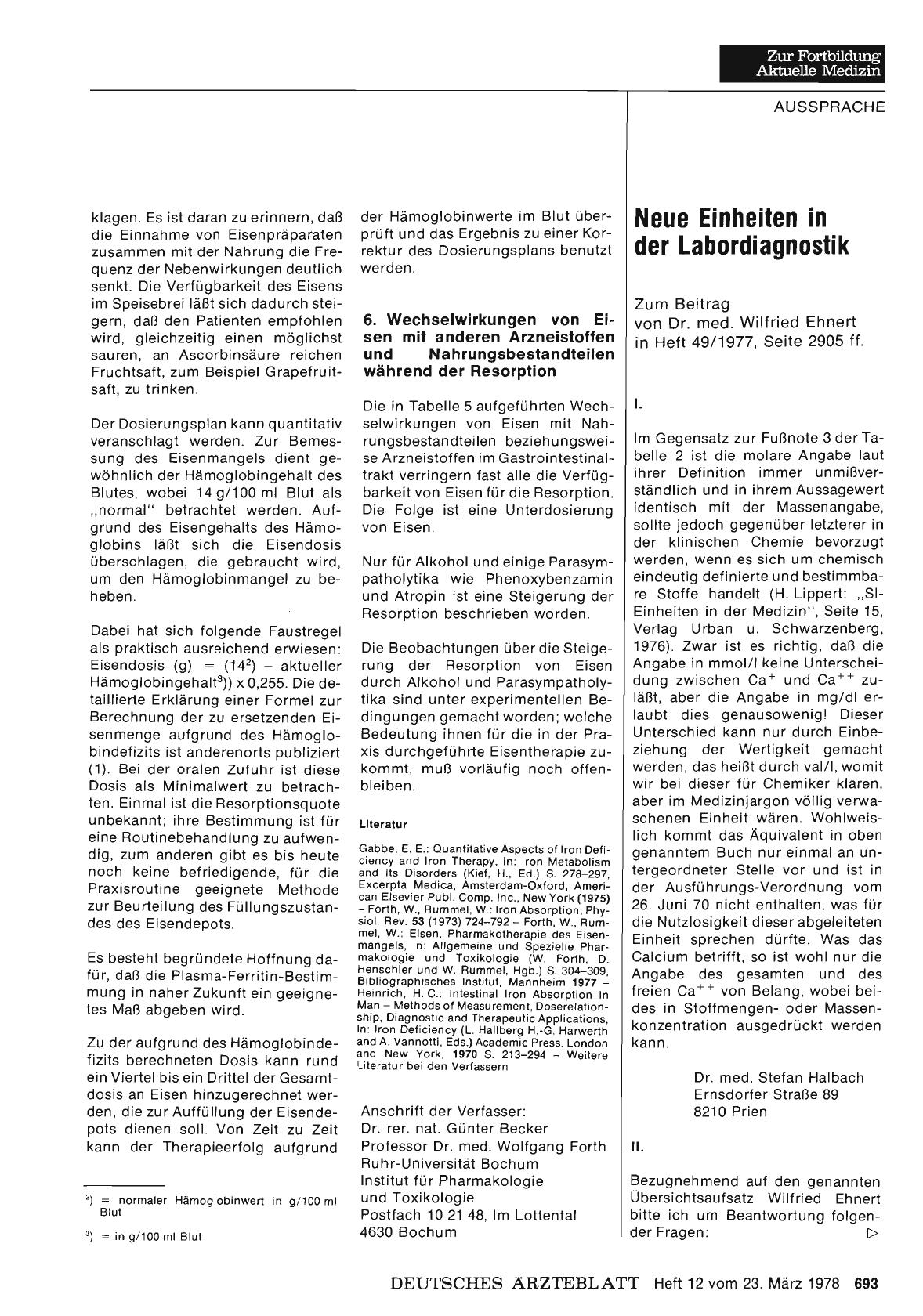 Vorschauseite 1: Neue Einheiten in der Labordiagnostik