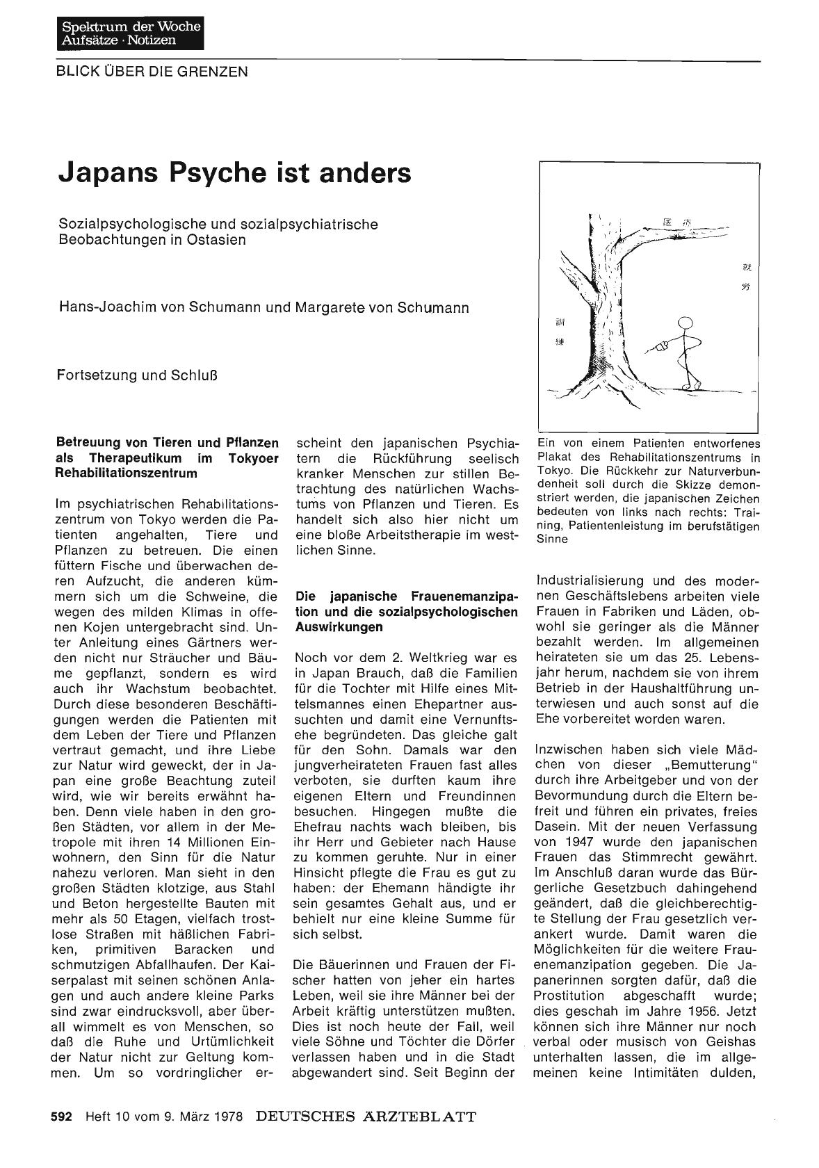 Vorschauseite 1: Japans Psyche ist anders