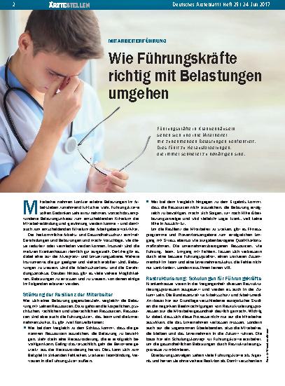 Vorschauseite 1: Mitarbeiterführung: Wie Führungskräfte richtig mit Belastungen umgehen
