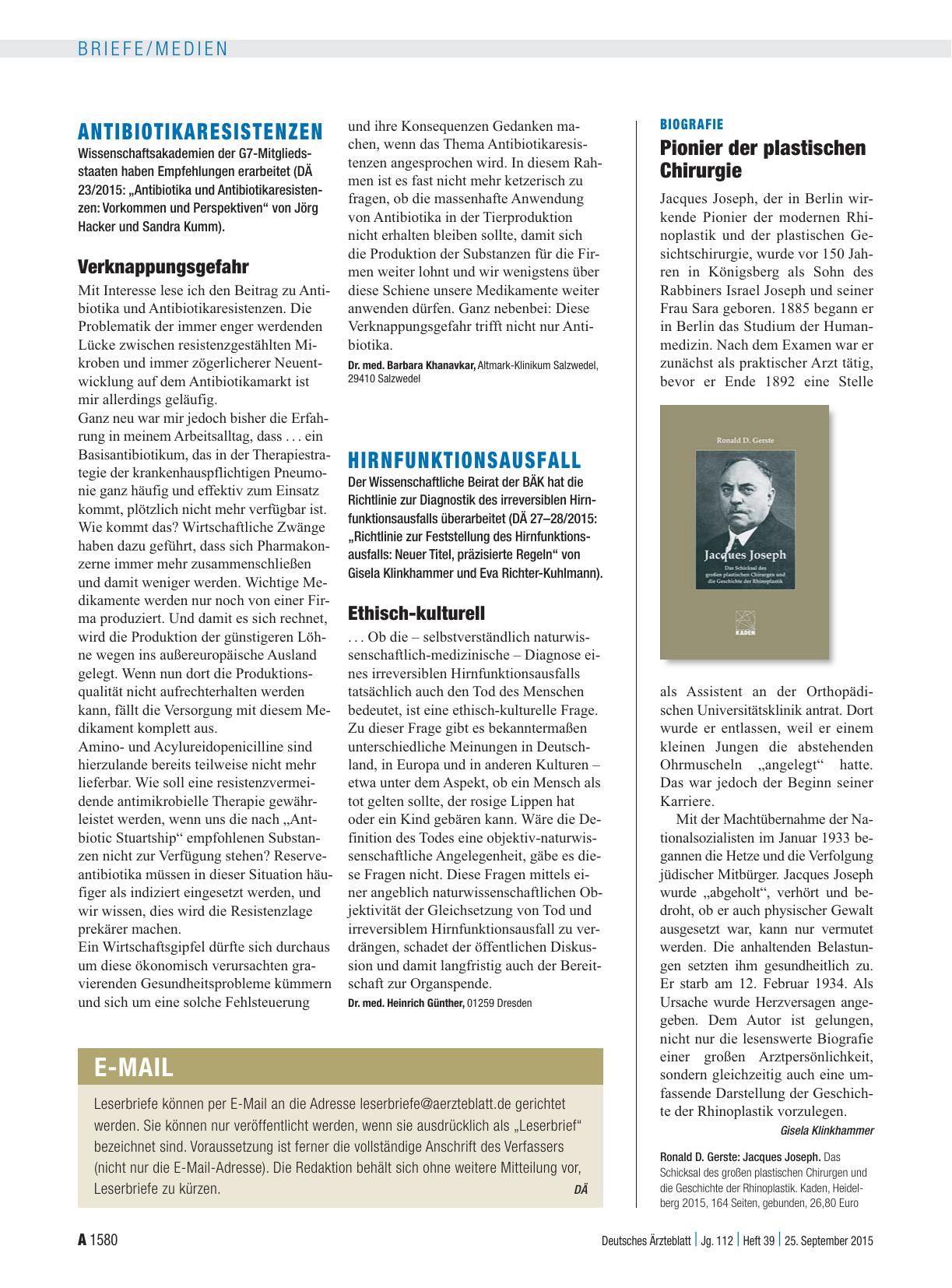 Vorschauseite 1: Antibiotikaresistenzen: Verknappungsgefahr