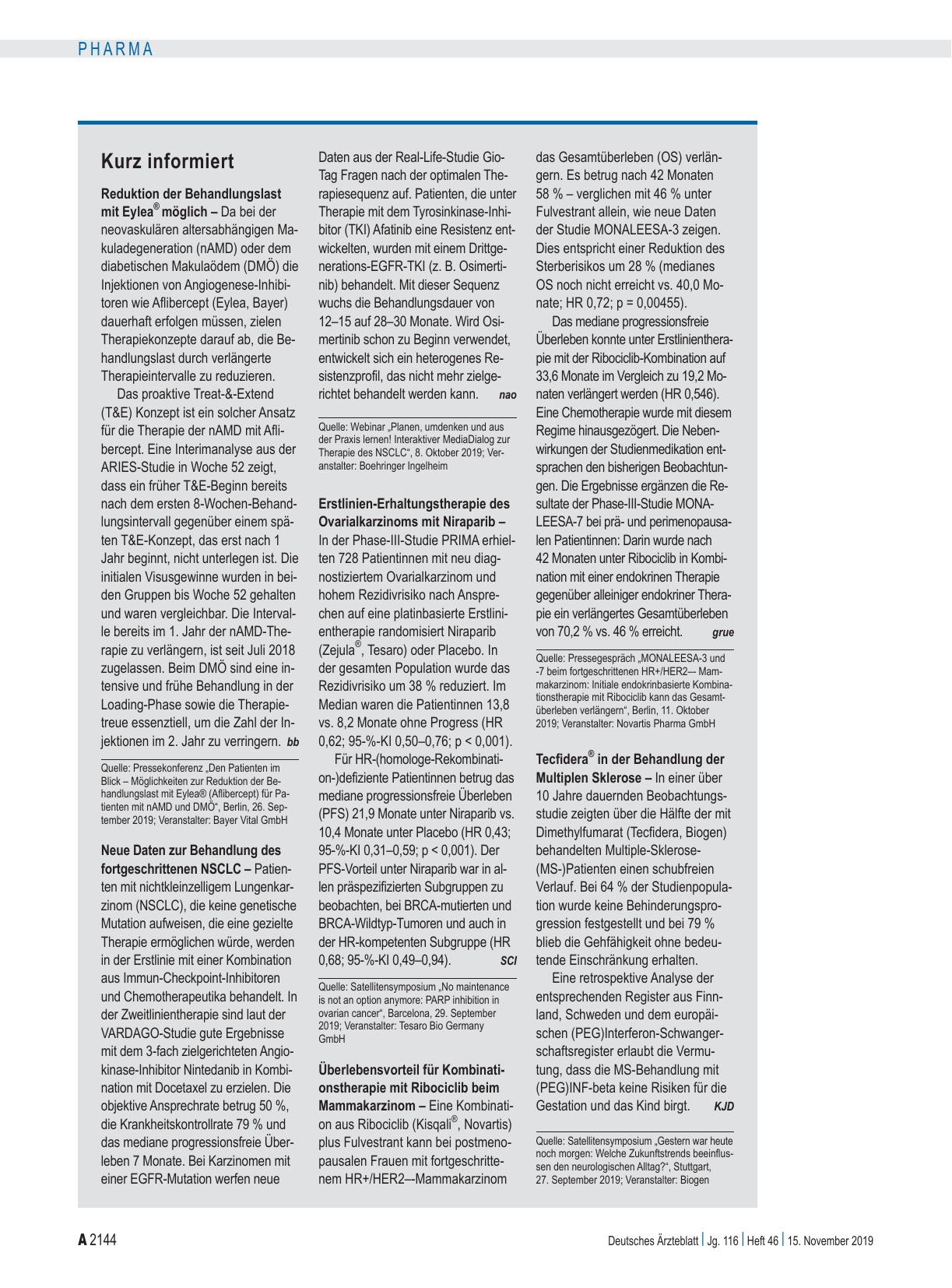 Vorschauseite 1: Kurz informiert