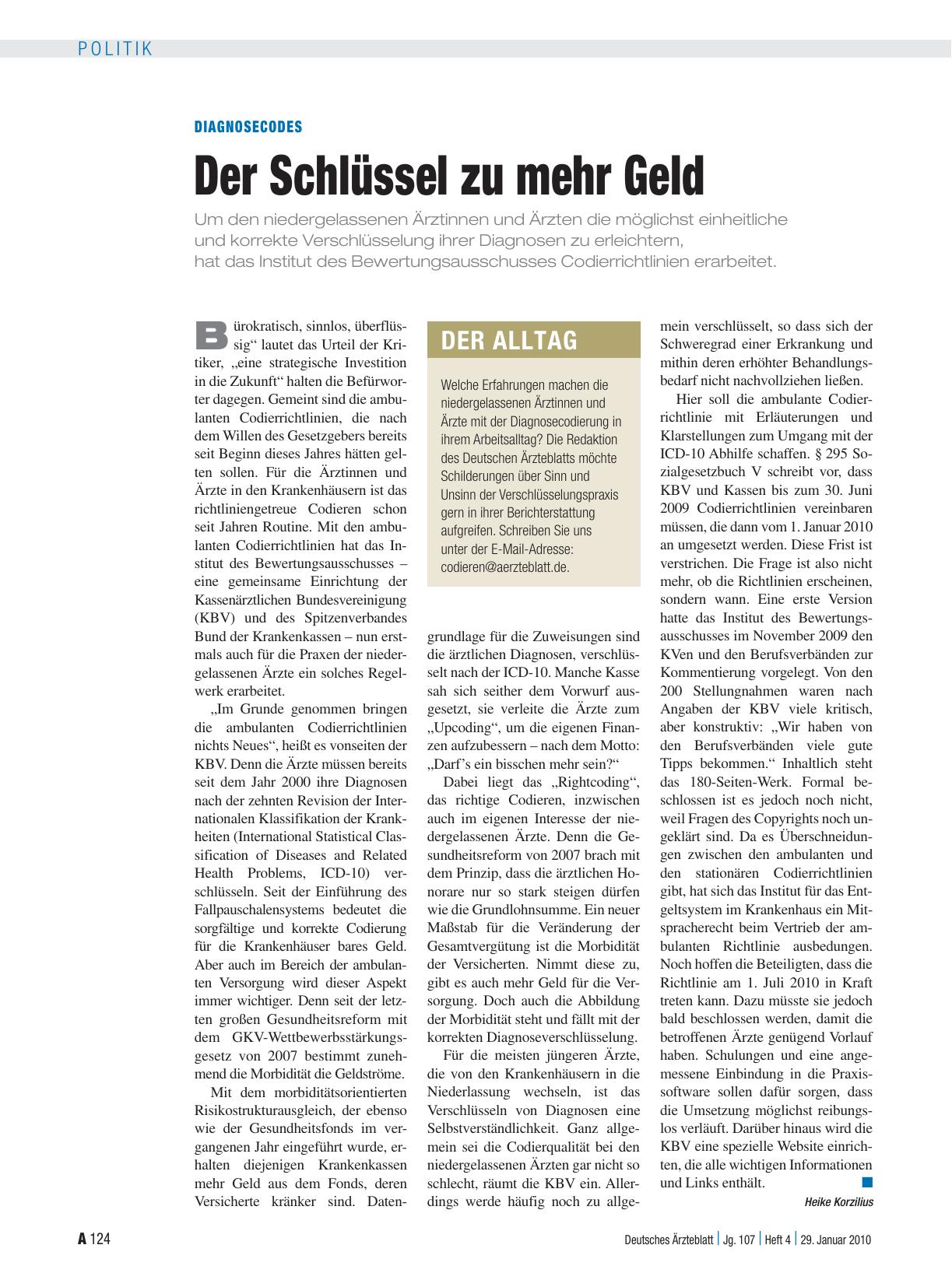 Vorschauseite 1: Diagnosecodes: Der Schlüssel zu mehr Geld