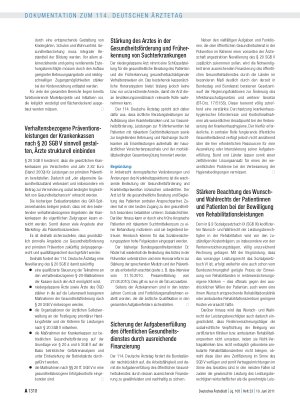 Vorschauseite 2: Entschliessungen zum Tagesordnungspunkt VI: Tätigkeitsbericht der Bundesärztekammer