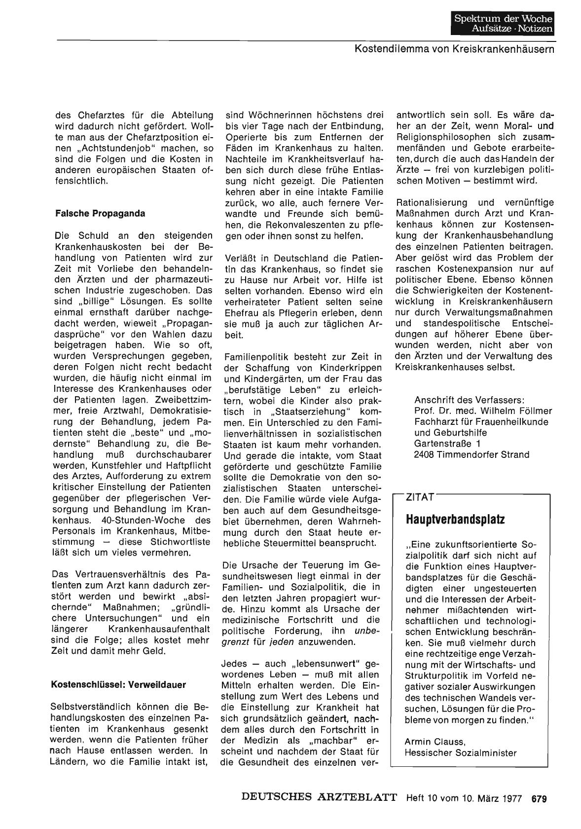 Vorschauseite 1: Hauptverbandsplatz