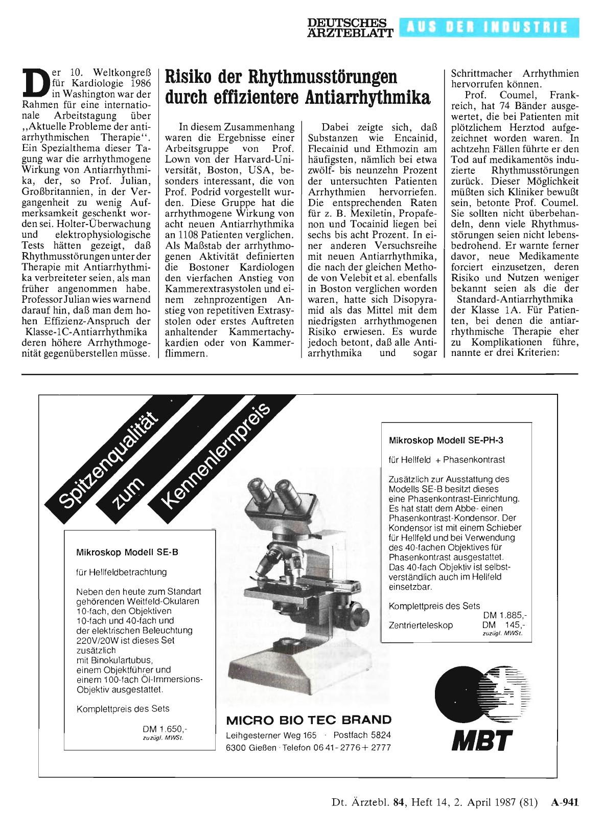 Vorschauseite 1: Risiko der Rhythmusstörungen durch effizientere Antiarrhythmika