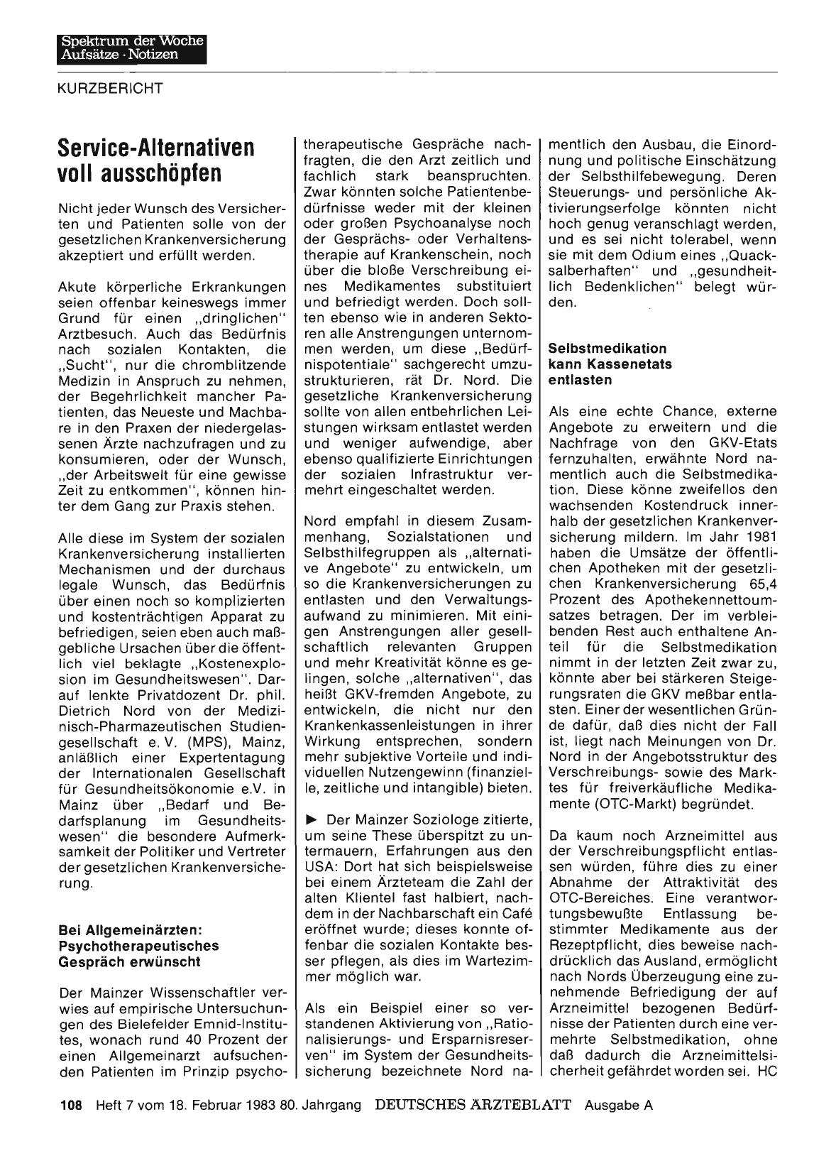 Vorschauseite 1: Service-Alternativen voll ausschöpfen