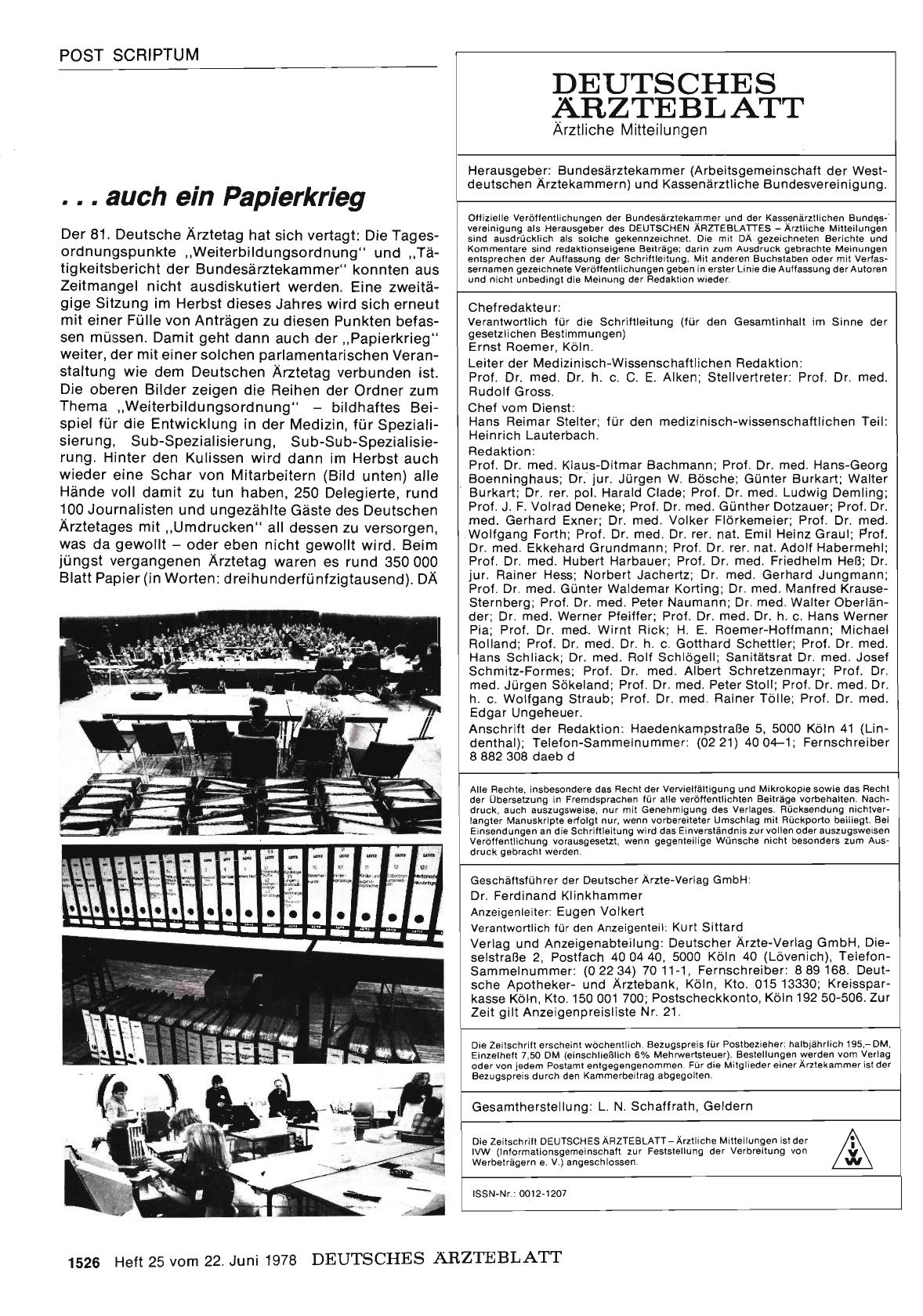 Vorschauseite 1: . . auch ein Papierkrieg