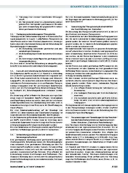 Vorschauseite 3: Richtlinie der Bundesärztekammer zur Durchführung der substitutionsgestützten Behandlung Opioidabhängiger