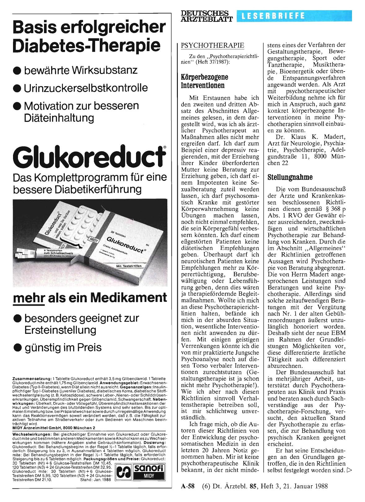 Vorschauseite 1: PSYCHOTHERAPIE: Stellungnahme