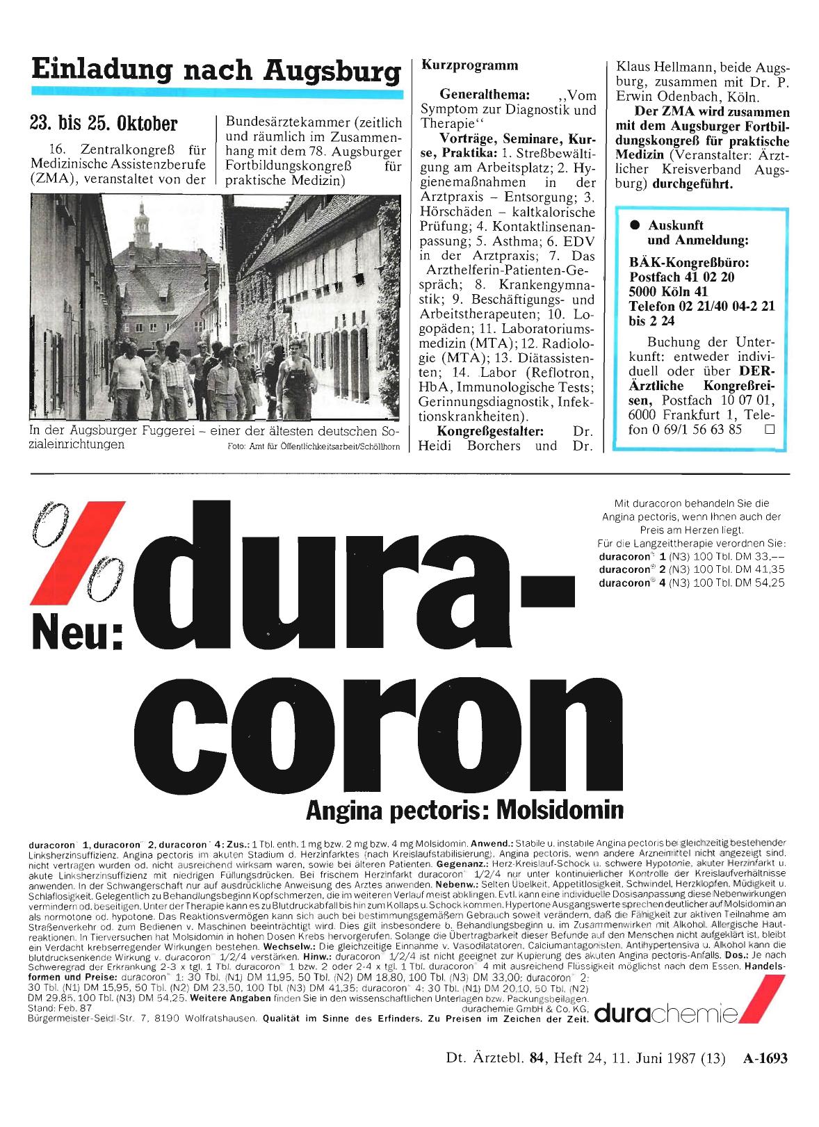 Vorschauseite 1: Einladung nach Augsburg