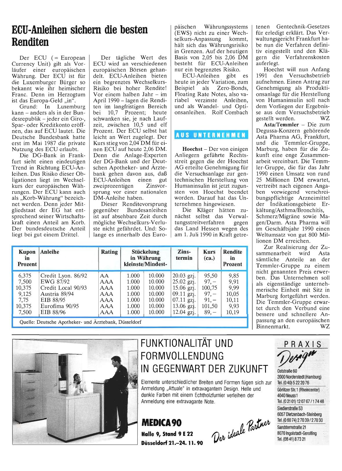 Vorschauseite 1: ECU-Anleihen sichern die besten Renditen