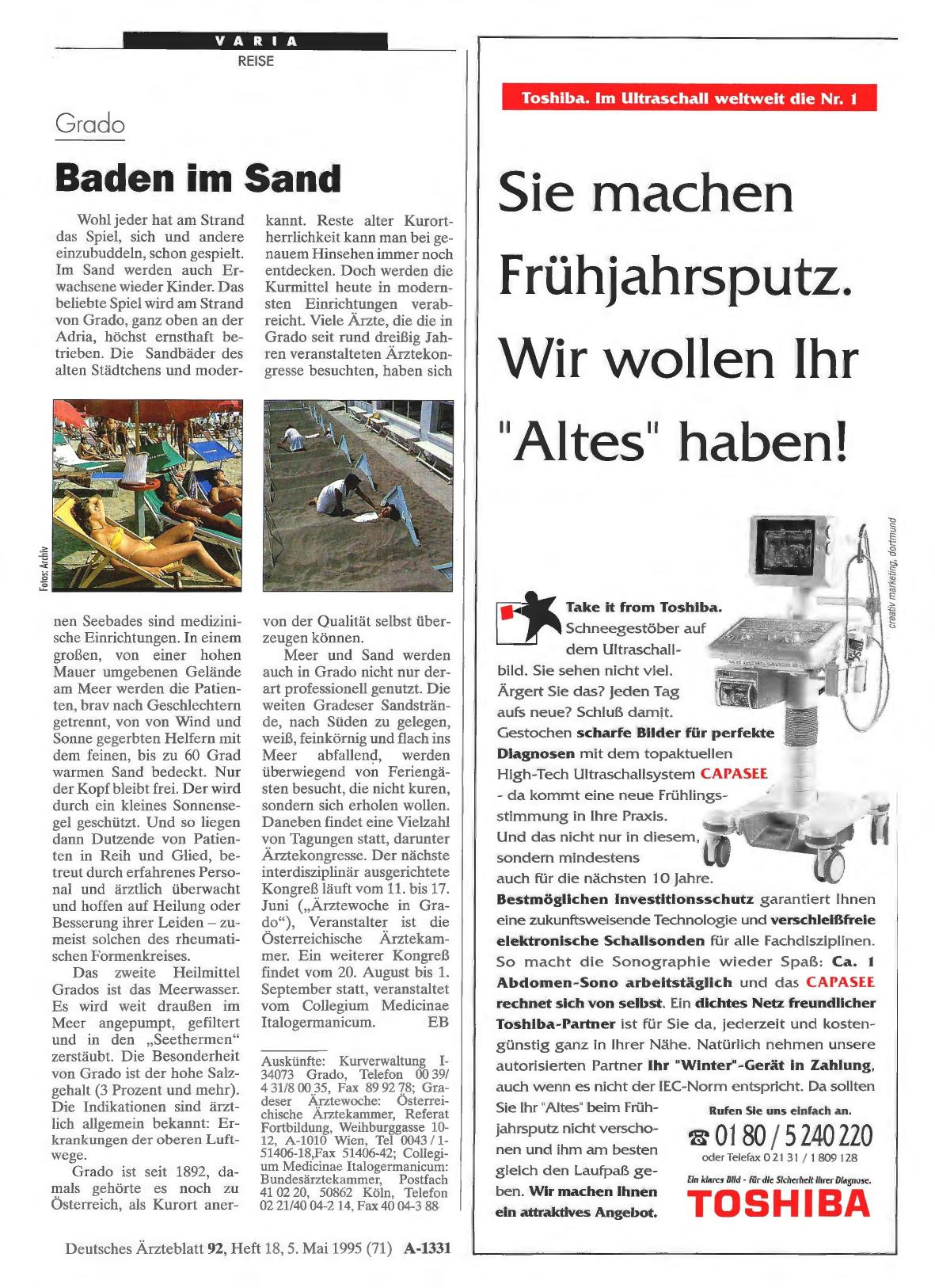 Vorschauseite 1: Grado: Baden im Sand