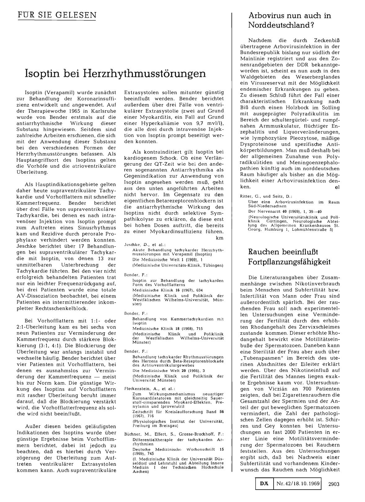 Vorschauseite 1: Isoptin bei Herzrhythmusstörungen