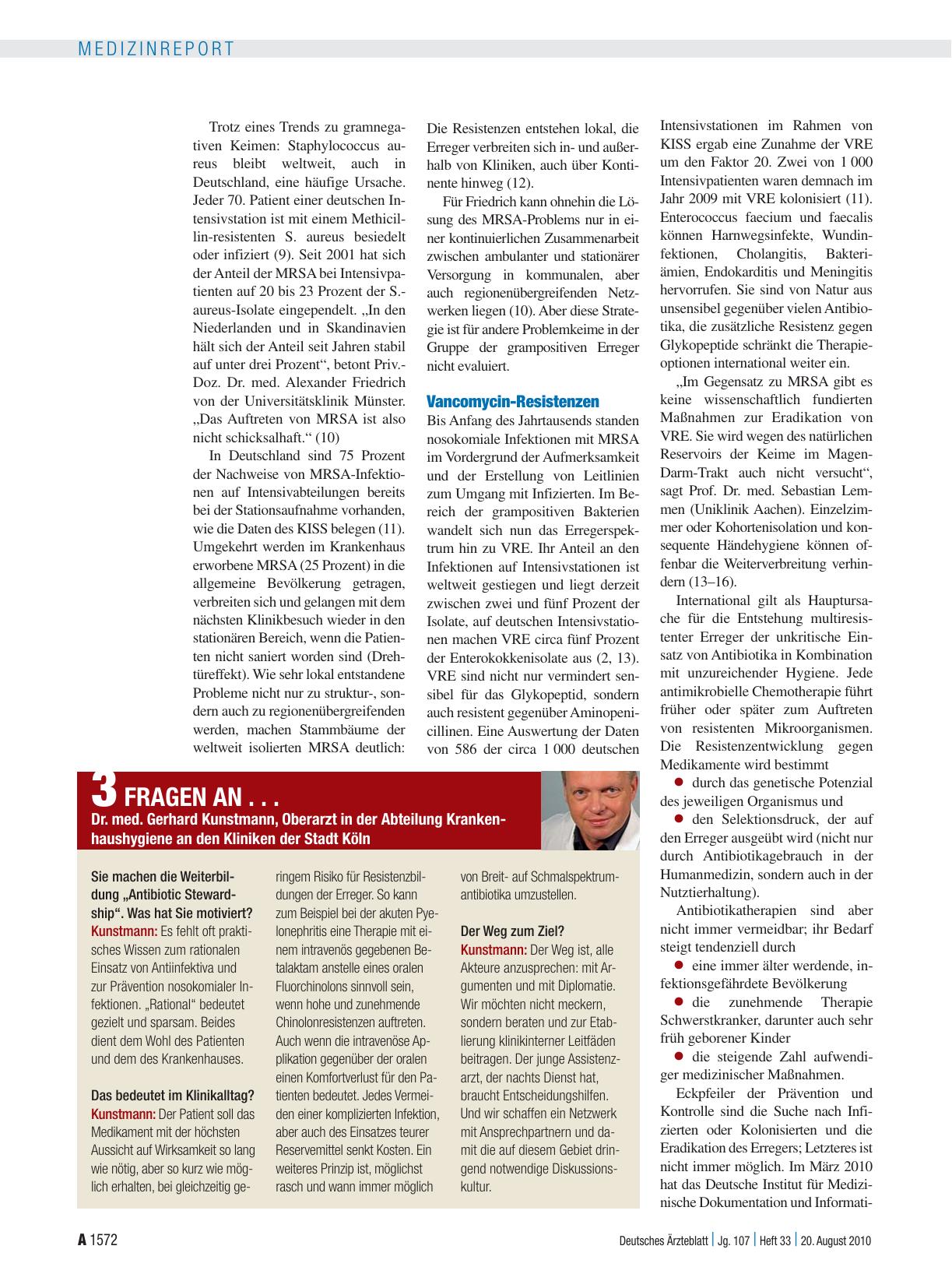 Vorschauseite 3: Krankenhausinfektionen: Rasanter Wandel der Erreger