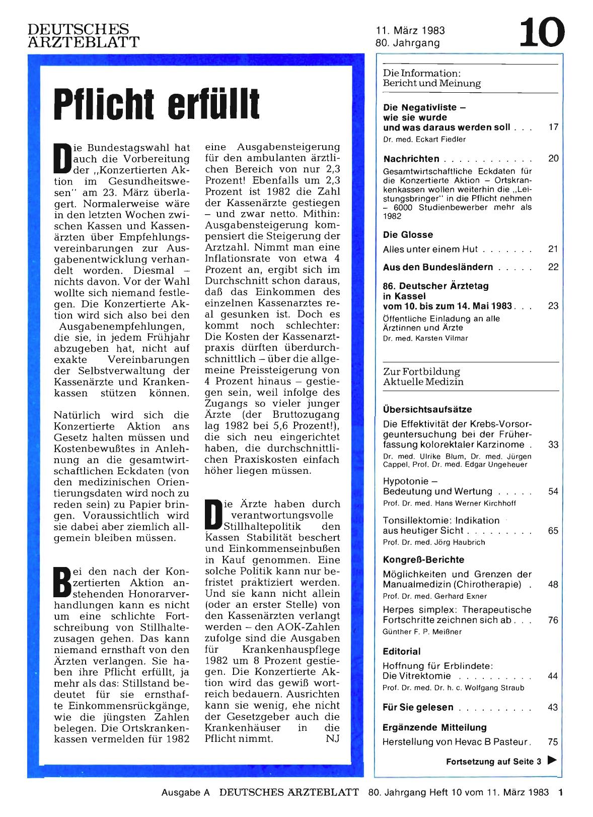 Vorschauseite 1: Pflicht erfüllt