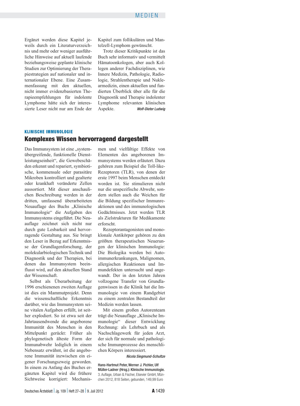 Vorschauseite 1: Klinische Immunologie: Komplexes Wissen hervorragend dargestellt