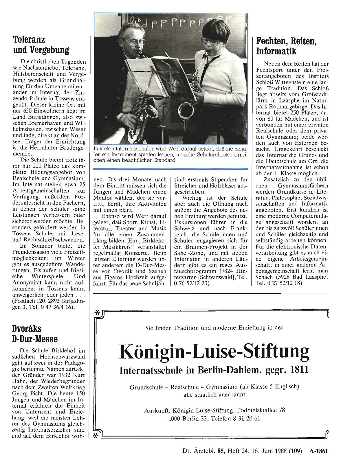 Vorschauseite 1: Fechten, Reiten, Informatik