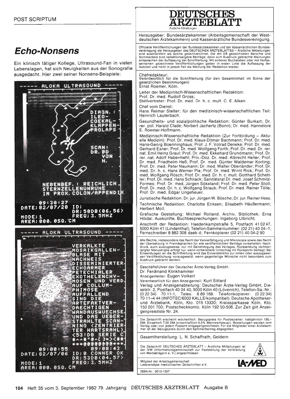 Vorschauseite 1: Echo-Nonsens