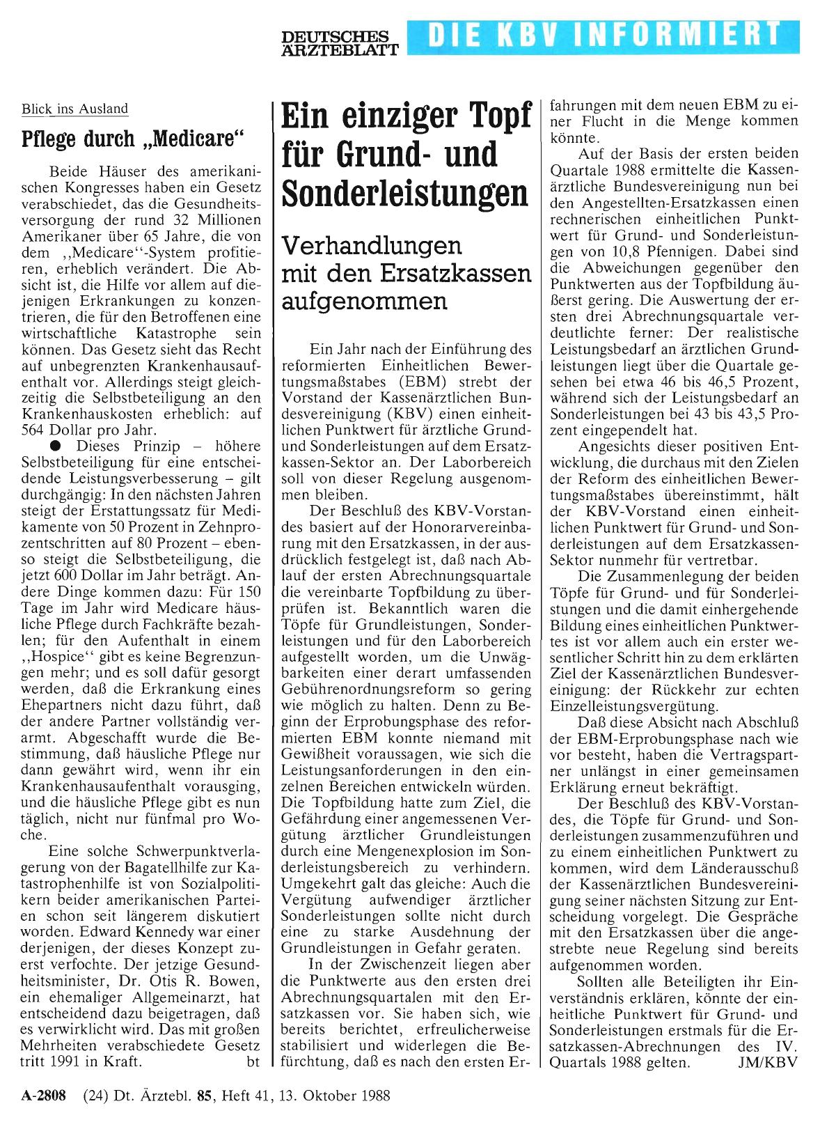 Vorschauseite 1: Pflege durch „Medicare“