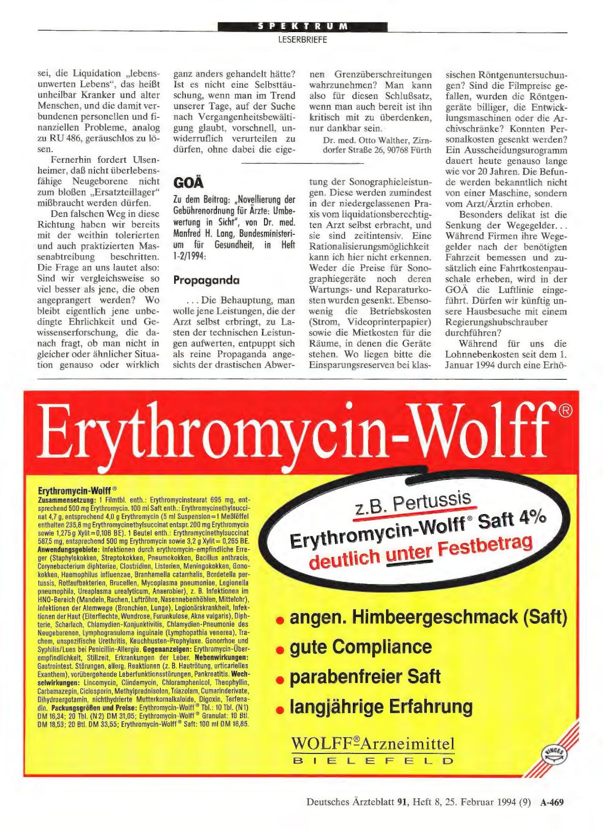 Vorschauseite 1: GOÄ: Propaganda