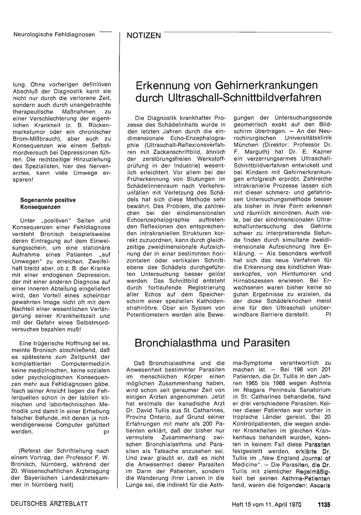 Vorschauseite 1: Bronchialasthma und Parasiten