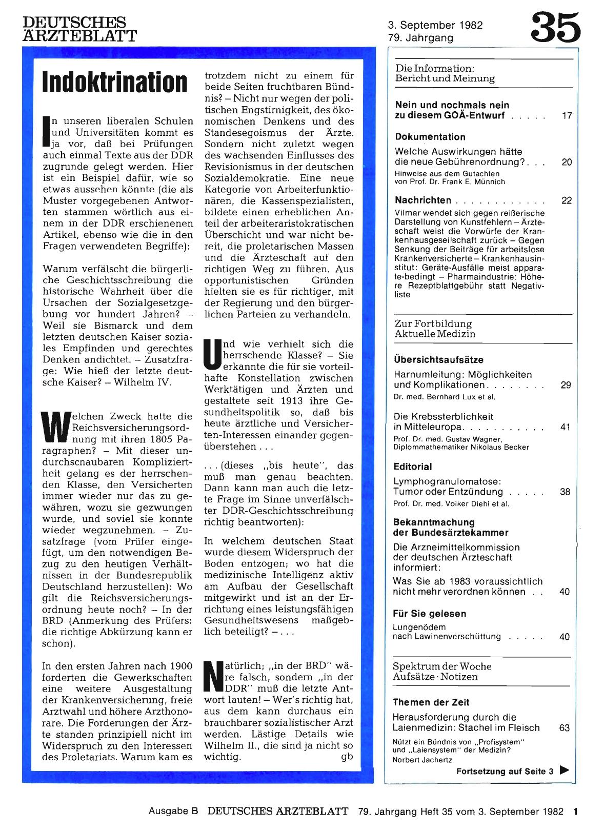 Vorschauseite 1: Indoktrination