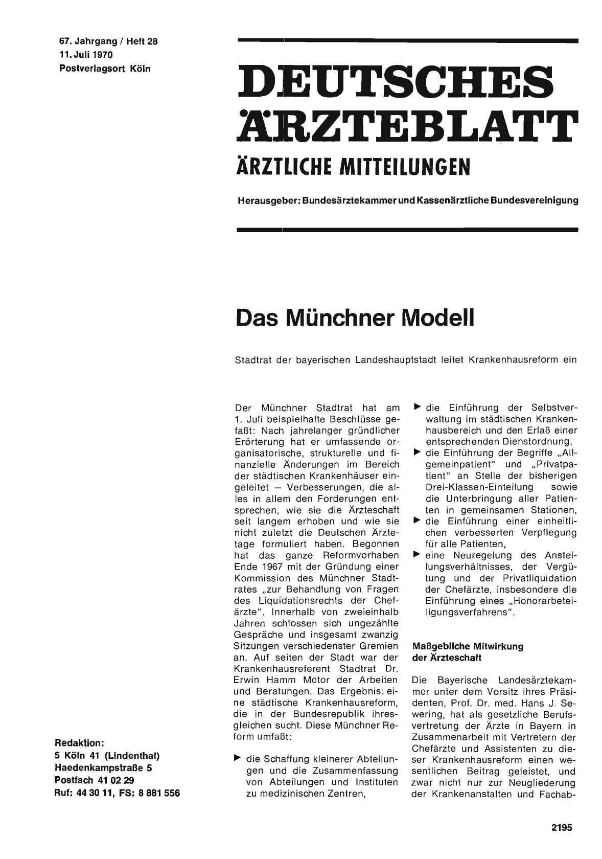Vorschauseite 1: Das Münchner Modell