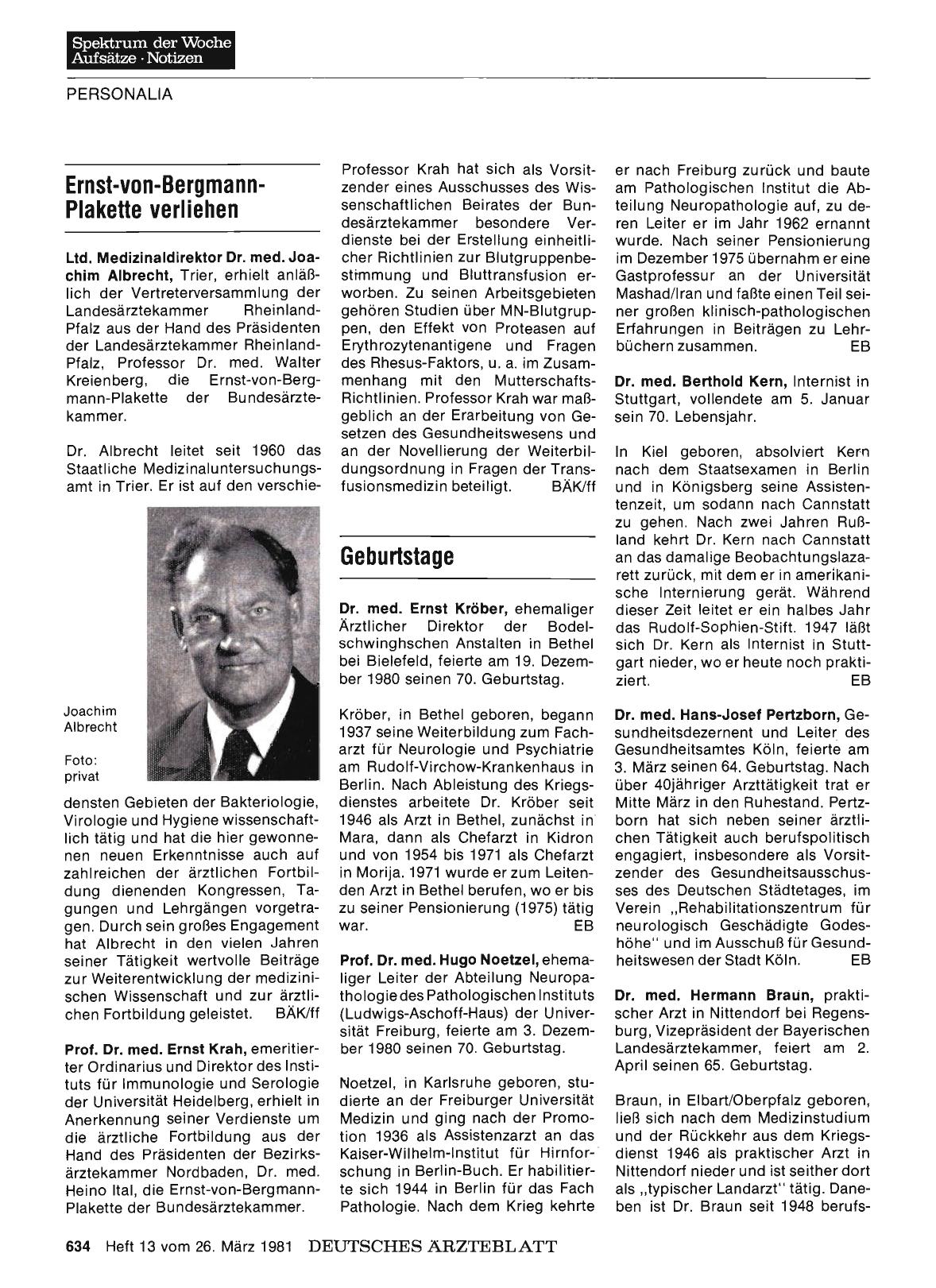 Vorschauseite 1: Geburtstage
