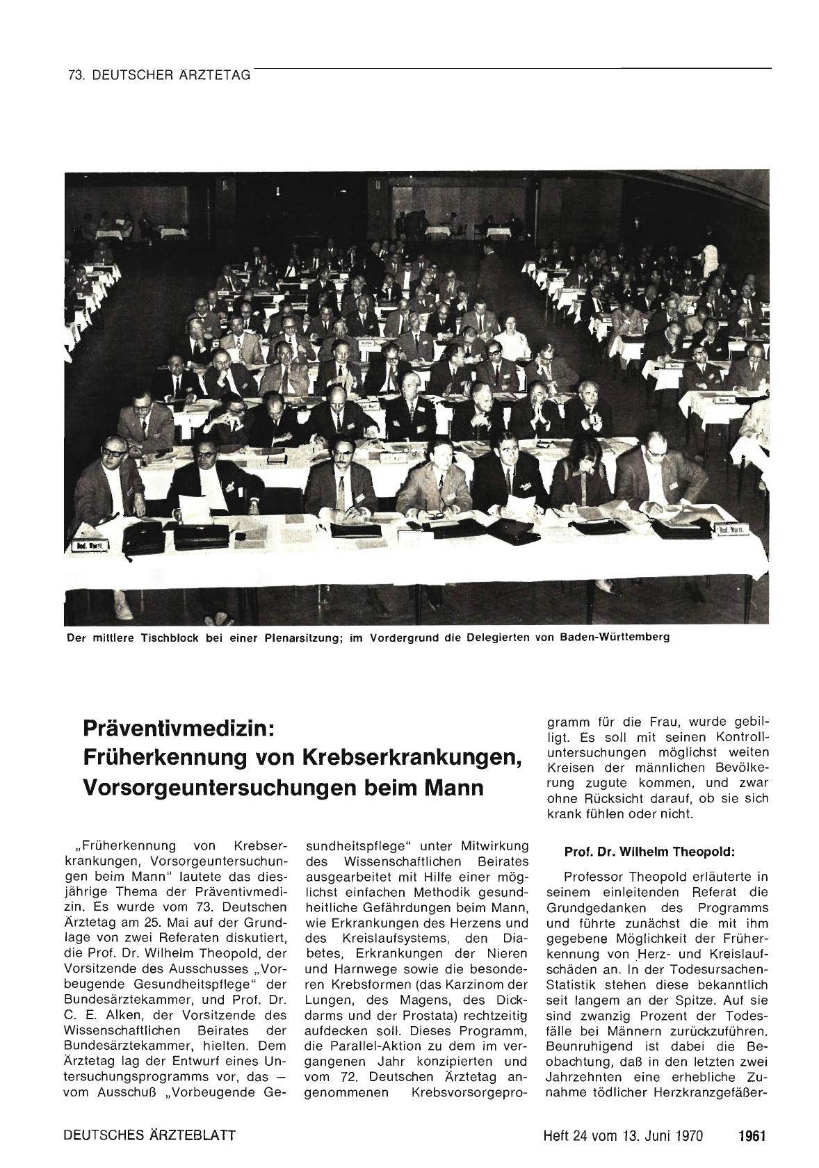 Vorschauseite 1: Präventivmedizin: Früherkennung von Krebserkrankungen, Vorsorgeuntersuchungen beim Mann