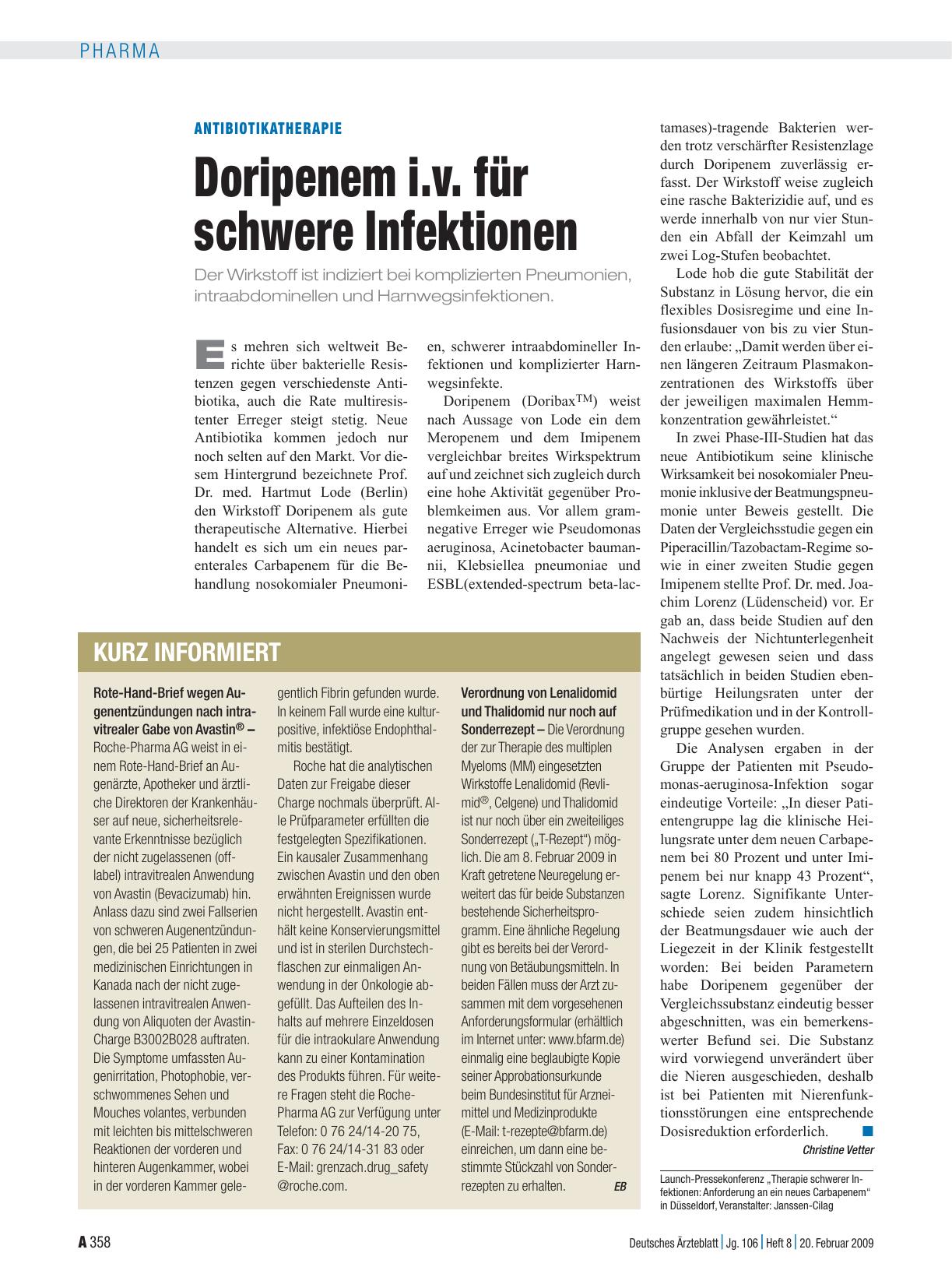 Vorschauseite 1: Kurz informiert