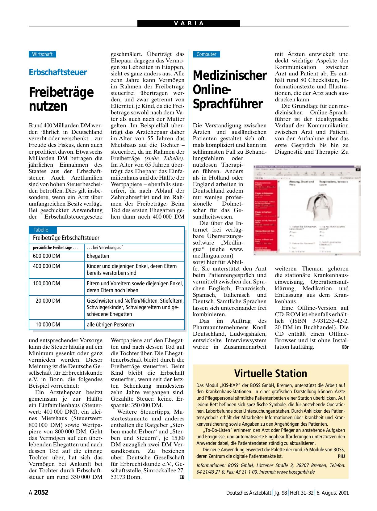 Vorschauseite 1: Virtuelle Station