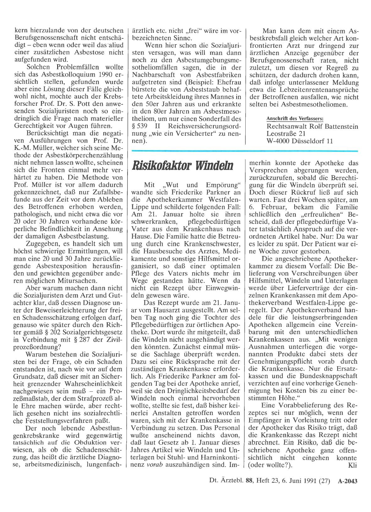 Vorschauseite 1: Risikofaktor Windeln