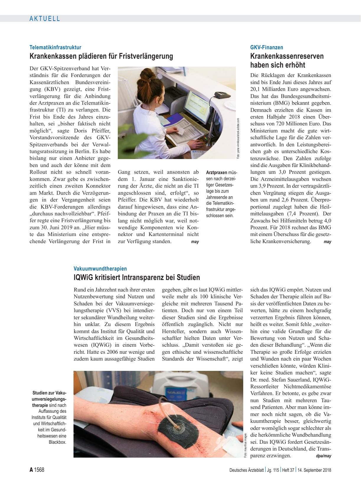 Vorschauseite 1: Telematikinfrastruktur: Krankenkassen plädieren für Fristverlängerung
