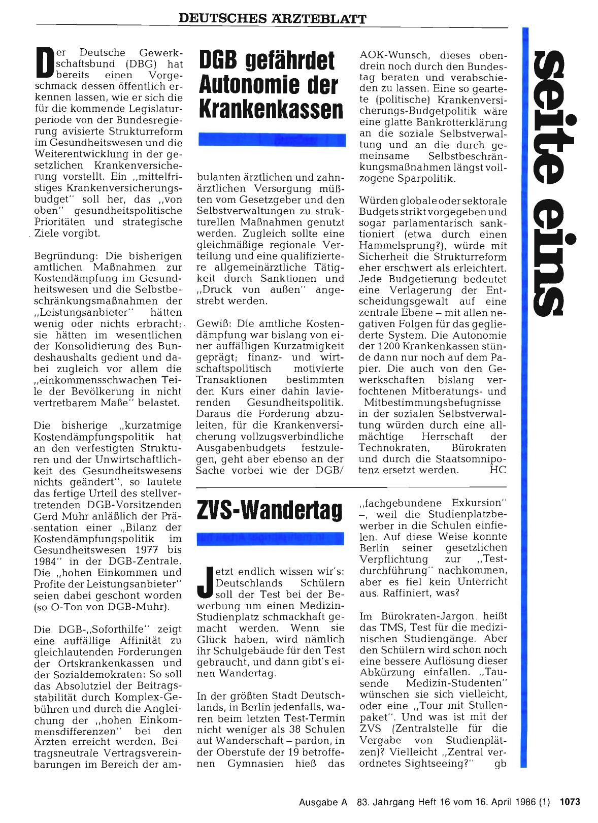 Vorschauseite 1: ZVS-Wandertag