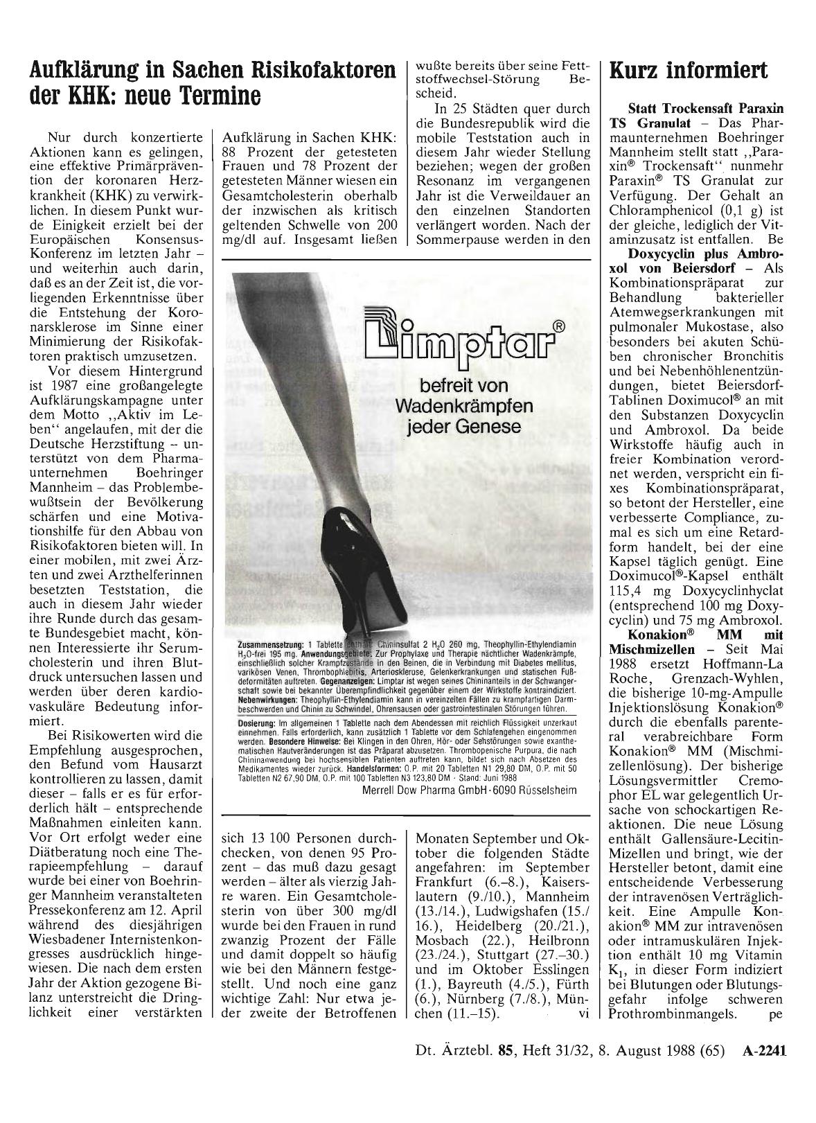 Vorschauseite 1: Kurz informiert
