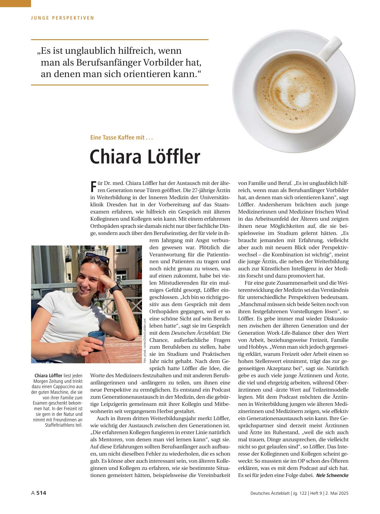 Vorschauseite 1: Eine Tasse Kaffee mit. .. Chiara Löffler