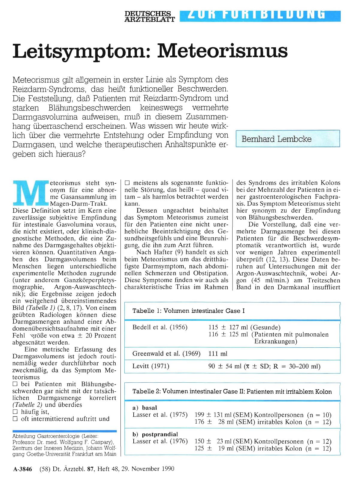 Vorschauseite 1: Leitsymptom: Meteorismus
