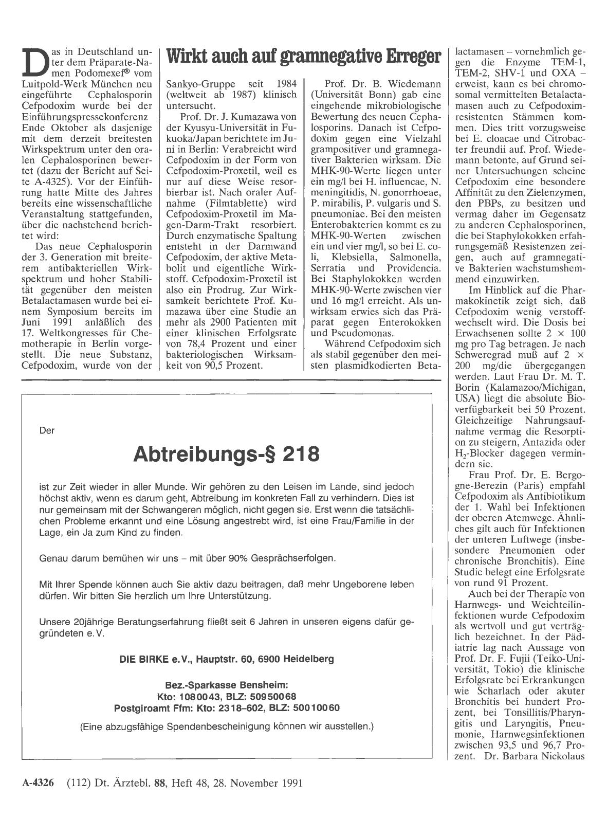Vorschauseite 1: Wirkt auch auf gramnegative Erreger